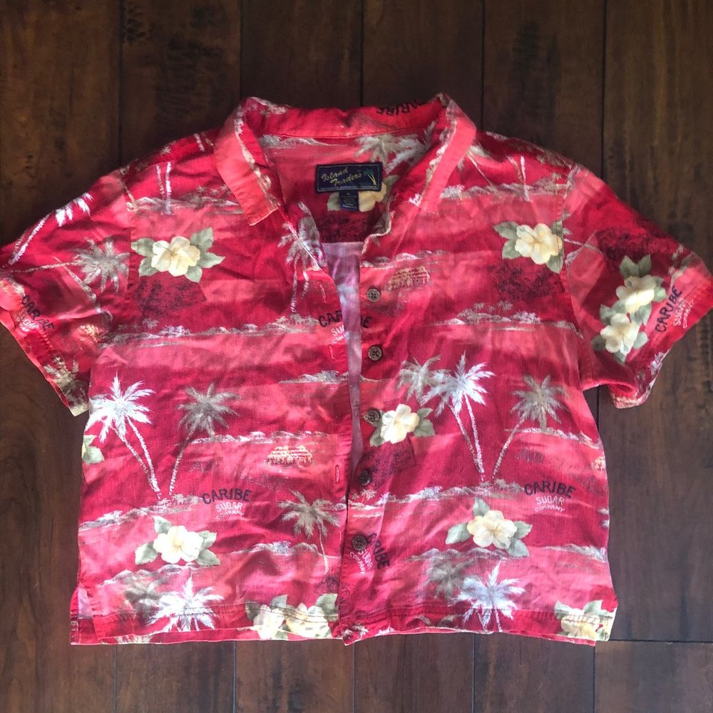 Vintage 90's Island Traders Hawaiian Shirt